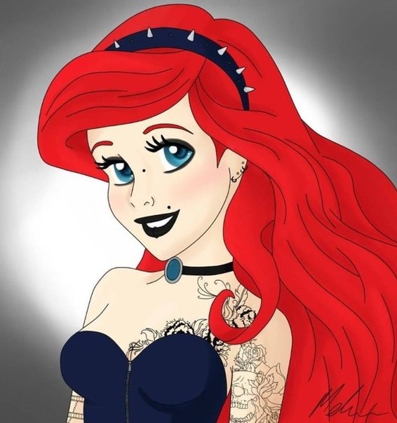 Download Check Out 10 Cool Pics of Disney Characters Rocking Punk ...