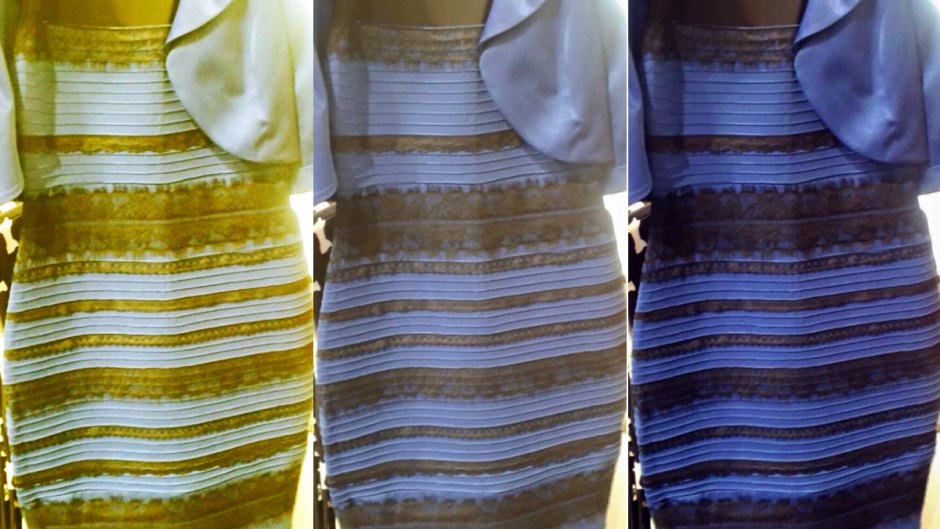 The dress white gold blue black
