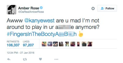 amber rose tweet