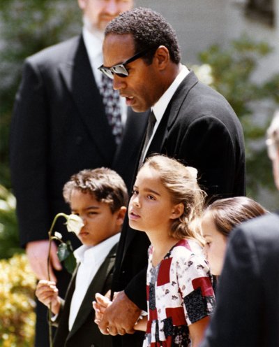 oj simpson and kids getty images