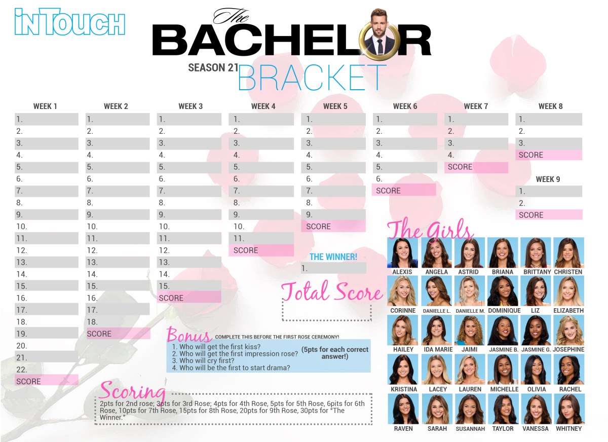 This 'Bachelor' Bracket Is Everything You Need for the January Premiere