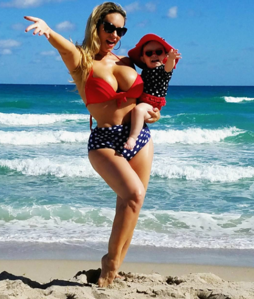 Coco Austin Shows off Freakishly Tiny Waist in Adorable Photo With