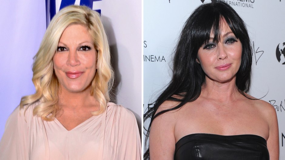 Side-by-Side Photos of Tori Spelling and Shannen Doherty