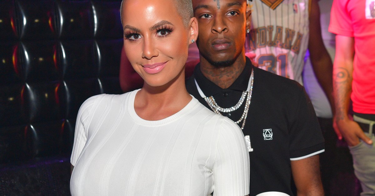 21 Savage Reacts To Amber Rose Teenage Pic: She's 'Hot & Ready' – Hollywood  Life