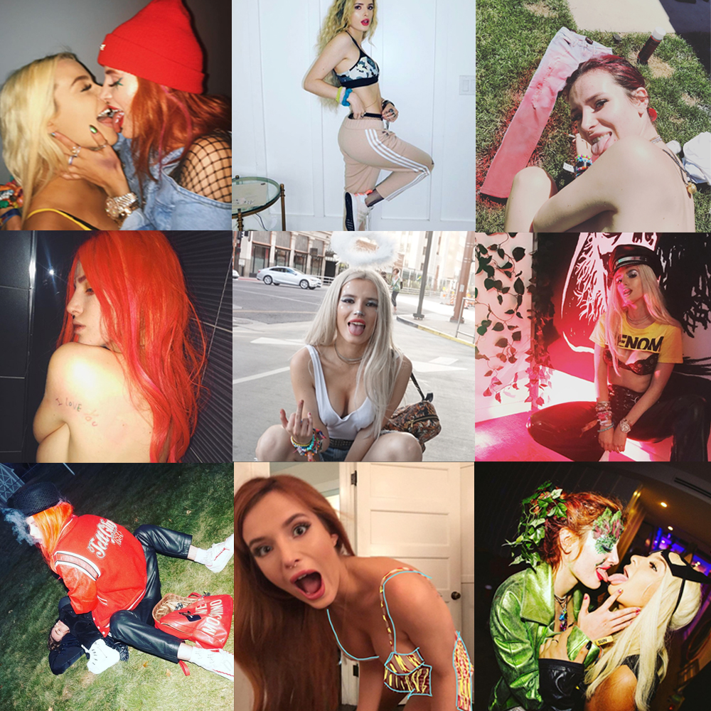 Bella Thorne Naked Lesbian - Crazy Celebrity Instagram Accounts: The Most Extra Stars of 2017