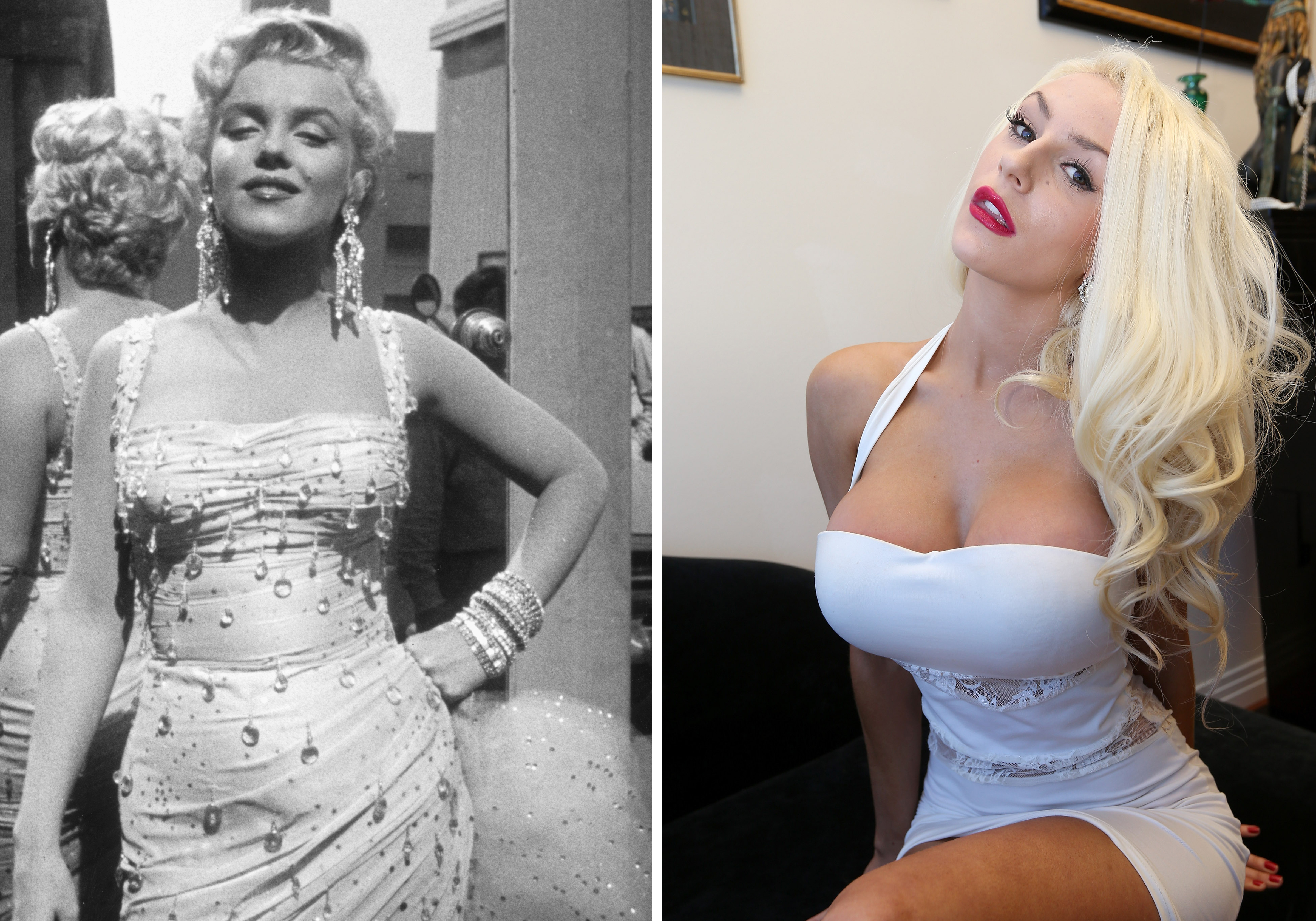 Marilyn boob falling out