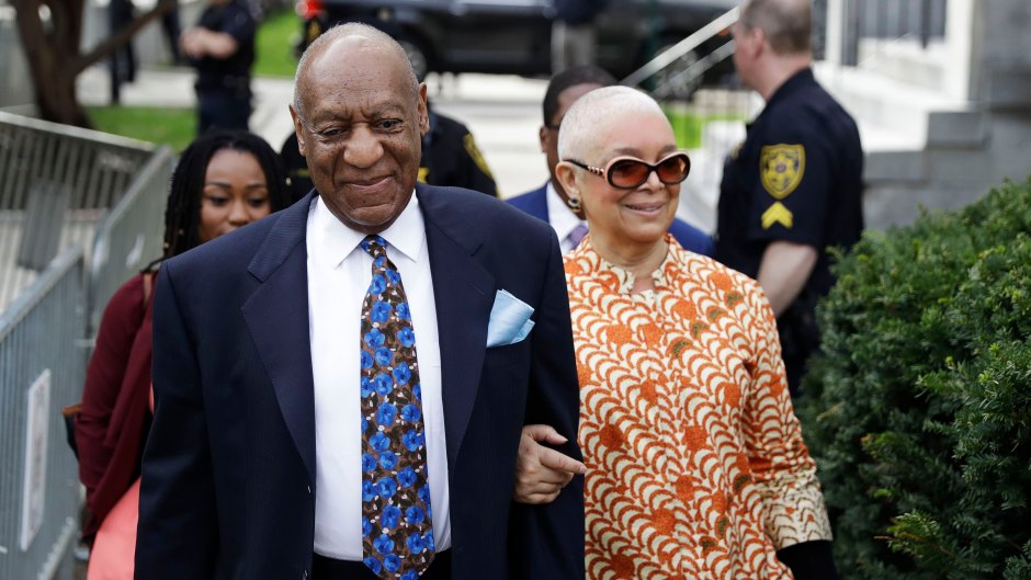 Bill and Camille Cosby Walking Into Court Arm-in-Arm