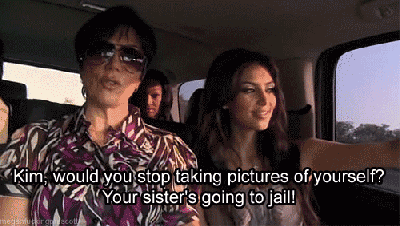 kim kardashian jail selfies 