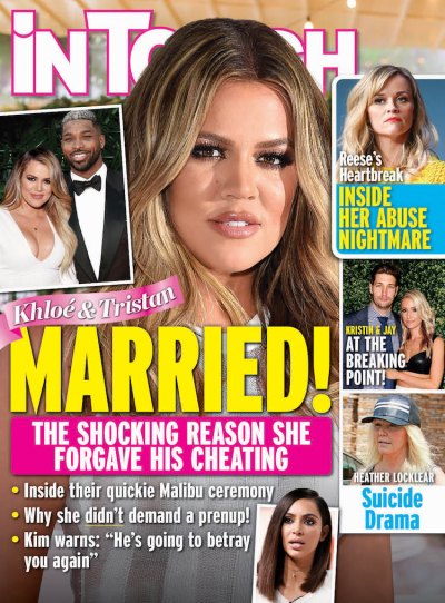 in touch cover with khloe kardashian