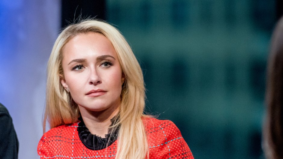 Hayden Panettiere at an event in NYC, wearing a red shirt