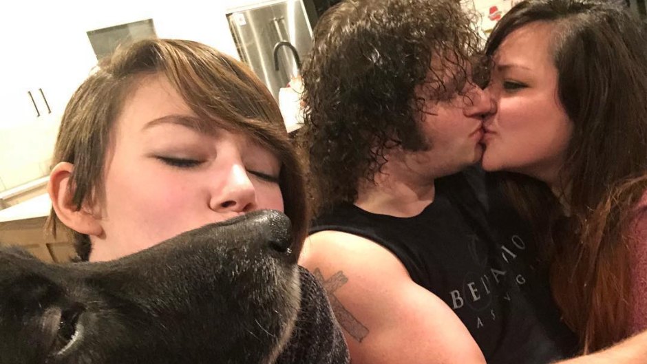 Gabe Brown Kisses Girlfriend, Rain Brown Kisses Dog