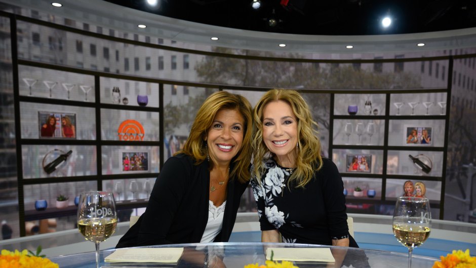 Kathie Lee and Hoda Kotb at the Today Show, wearing black