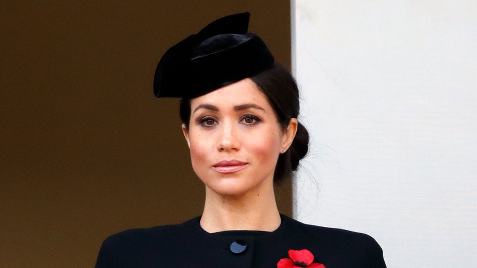 Meghan Markle wearing blue and a hat
