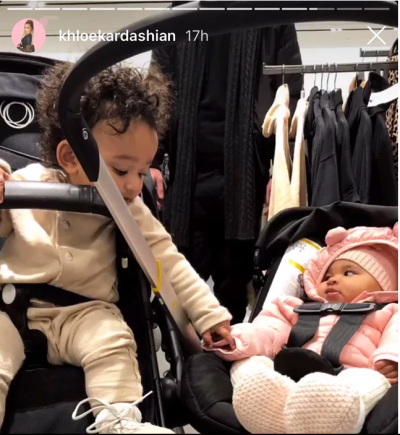 Chicago West and True Thompson holding hands