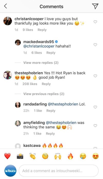 Mackenzie Edwards laughs at Ryan on Instagram
