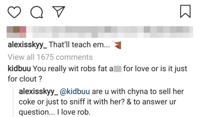 Alexis Skye Says She Loves Rob Kardashian In Heated Exchange With Blac Chyna's New Man