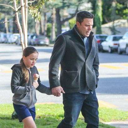 Ben Affleck and Seraphina Affleck out and about