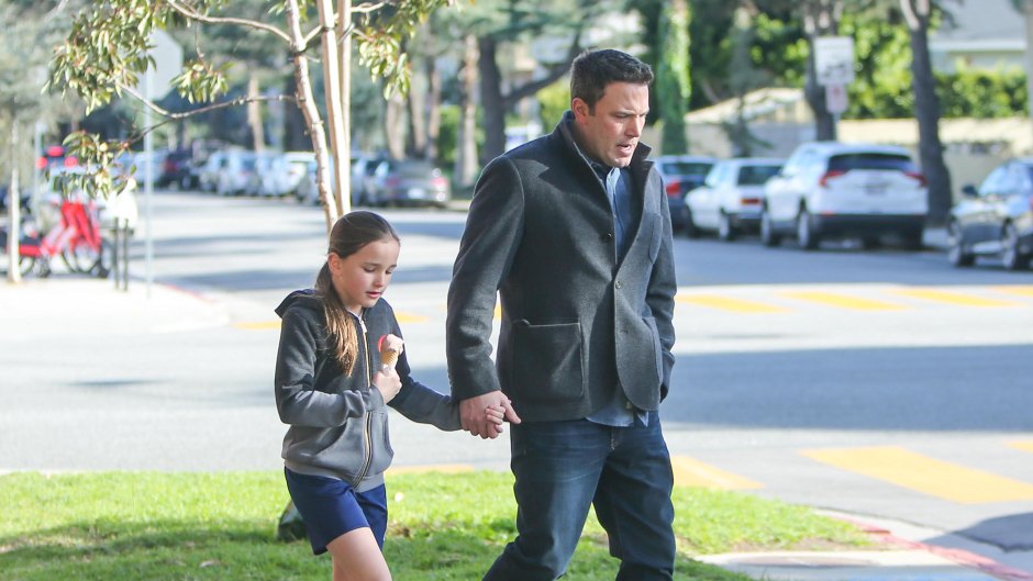 Ben Affleck and Seraphina Affleck out and about
