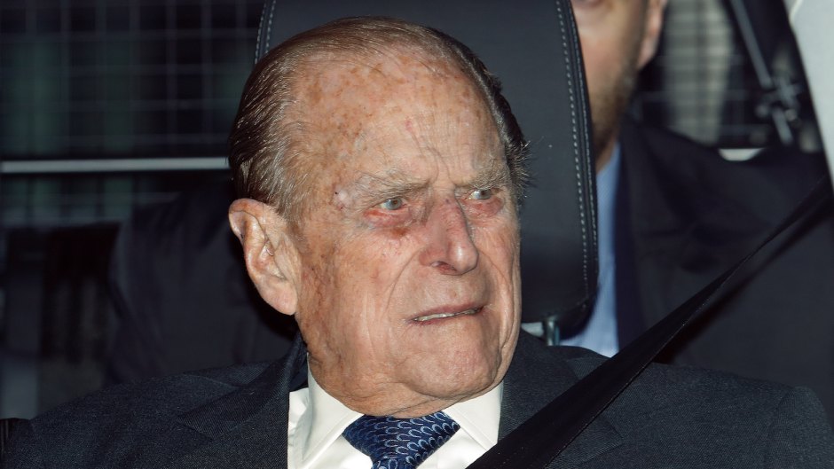 Prince Philip in a car