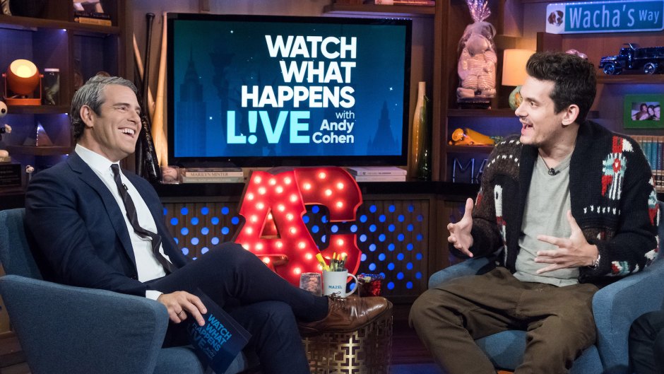 Andy Cohen with John Mayer on Watch What Happens Live