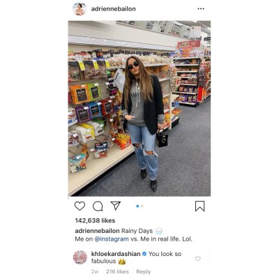Khloe Kardashian Comments On Adrienne Bailon's Photo
