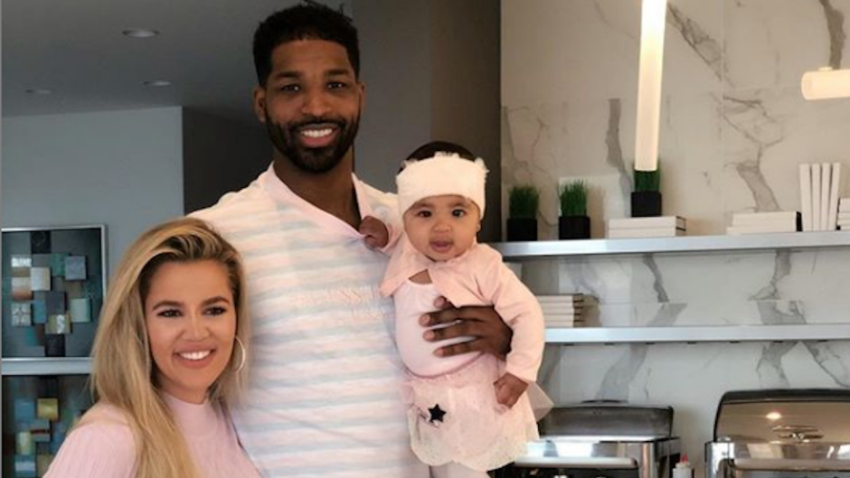 Khloe Tristan with baby True