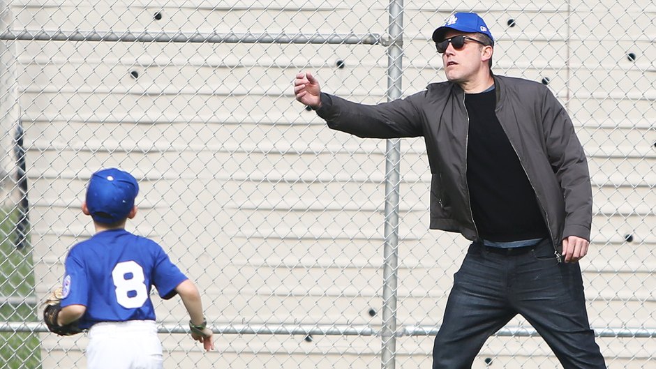 Ben Affleck and Son Samuel Play Baseball in LA