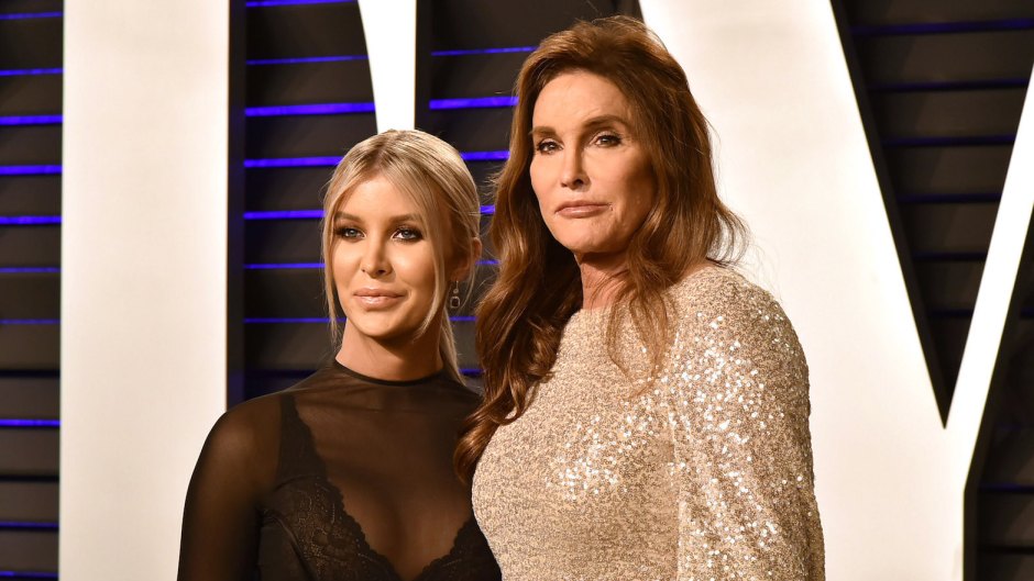 Caitlyn jenner wearing a sparkly dress with Sophia hutchins