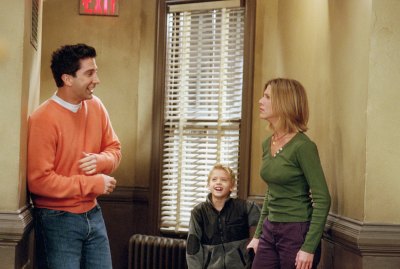 David Schwimmer Jen aniston and cole sprouse together