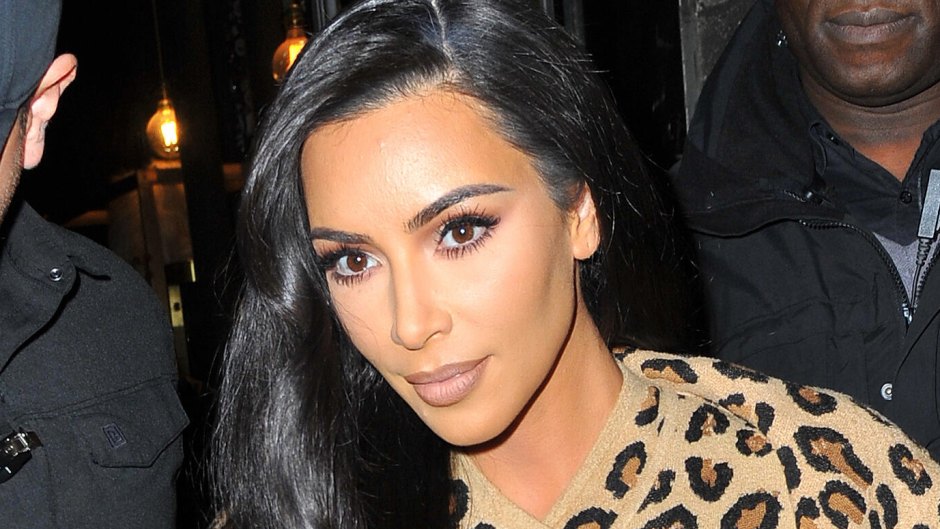 Kim Kardashian Arrives in Paris Rocking Head to Toe Leopard