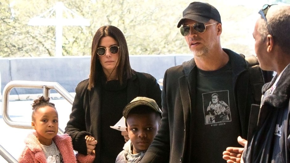 Sandra Bullock, kids and Boyfriend Step Out Together