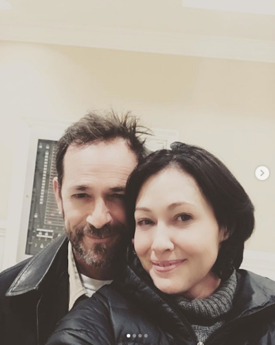 Shannon Doherty with Luke Perry