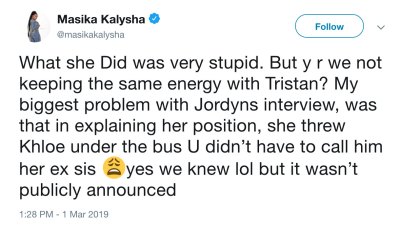 asika Kalysha Speaks Out About Tristan and Jordyn Cheating Scandal