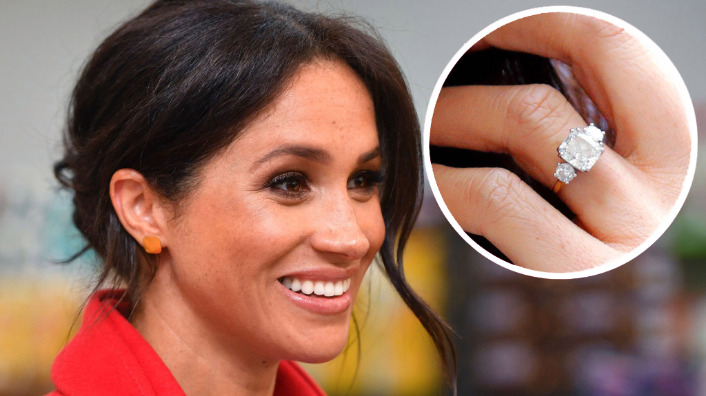 Meghan Markle's engagement ring revamped since Harry gave it to her