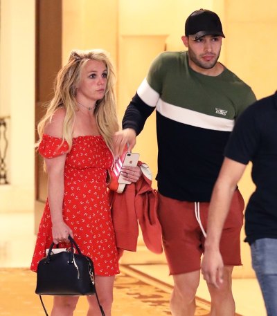 Britney Spears leaving The Montage hotel Beverly Hills