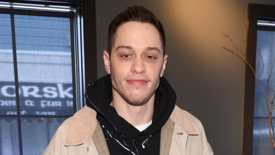 pete davidson wearing a jacket and giving a thumbs up
