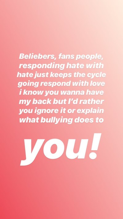 Justin Bieber Slams Bullies On Instagram