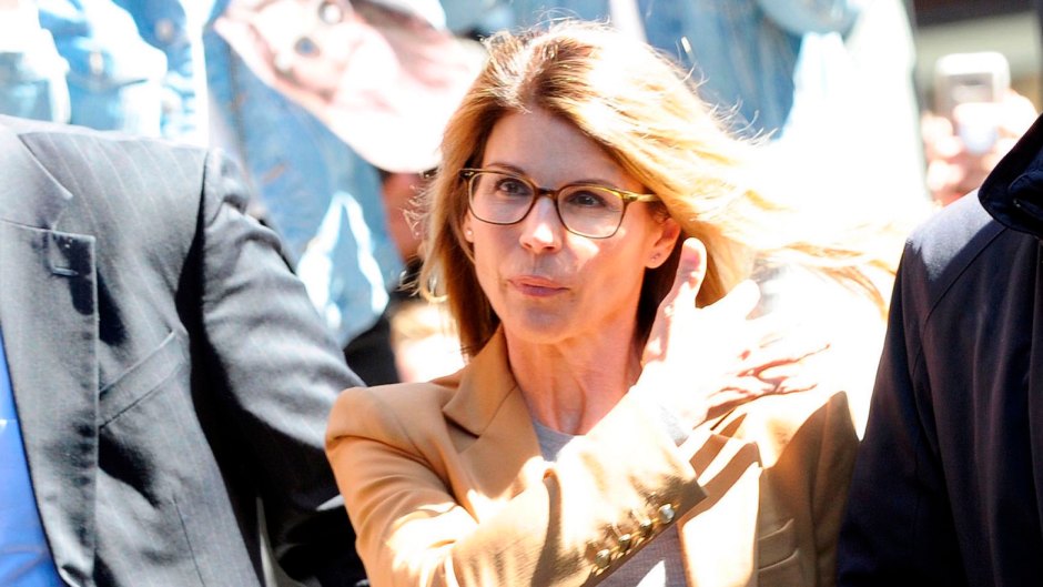 Lori Loughlin Arriving to Court Looking Stressed in a Brown Suit