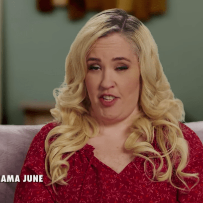 Mama June Wearing a Red Shirt on From Not to Hot TV Show