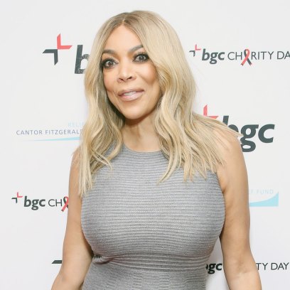 Wendy Williams Wearing a Gray Dress