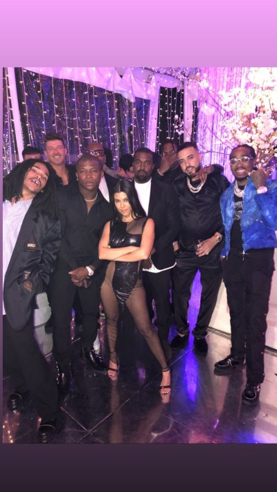 Kourtney Kardashian with a Bunch of Guys at Her birthday Party