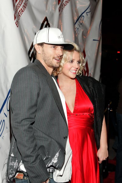Britney Spears Wearing a Red Dress With Kevin Federline