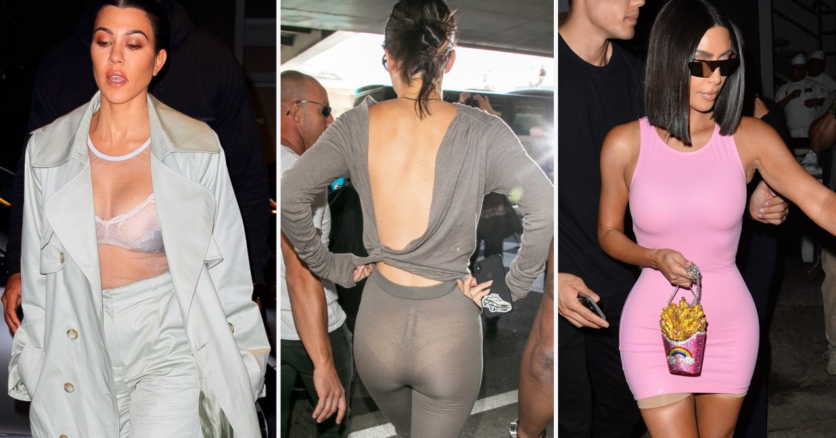 Kardashian And Jenner Wardrobe Malfunctions See Outfit Photos