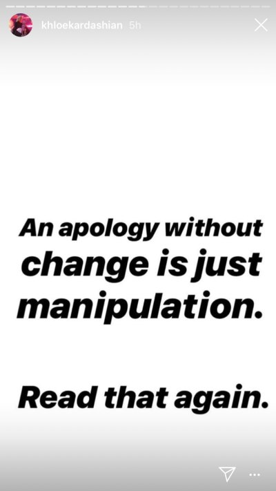 Khloe Kardashian Writes About Manipulation on Instagram