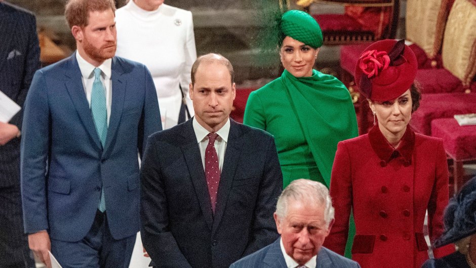 Prince Harry, Meghan Markle, Prince William and Duchess Kate
