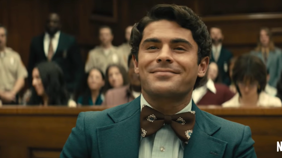 Zac Efron as Ted Bundy in Extremely Wicked on Netflix