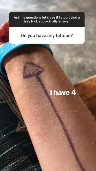 Sophie Perry Shows Her Mushroom Tattoo