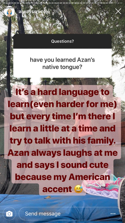 nicole instagram azan language