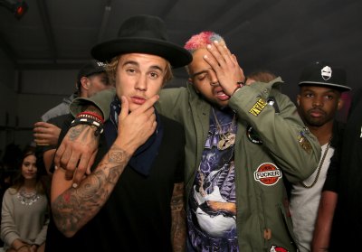 Justin Bieber With Chris Brown at a Party