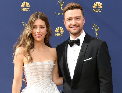 jessica biel and justin timberlake at the emmys